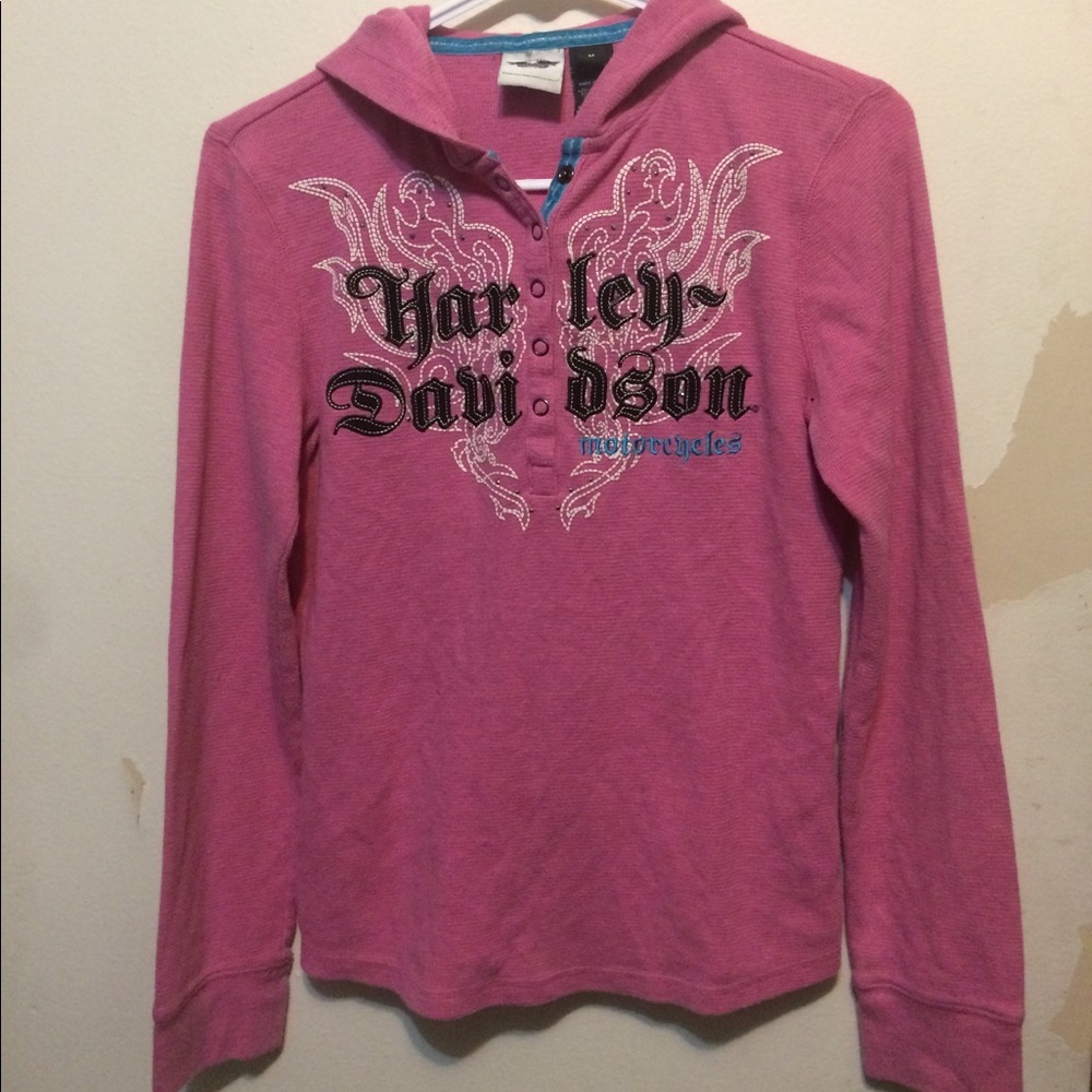 Harley-Davidson Medium Pink Thermal Hoodie